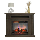 duraflame® Electric Fireplace Wall Mantel with Infrared Heater and Remote Control, Waverly Oak Duraflame