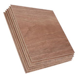 6 Pack 11.8 × 11.8 Inch Walnut Plywood Sheets, 1/8 Inch - 3mm Square Unfinished Wood Craft for Laser Cutting & Engraving, School DIY Projects, Painting, Fretwork, CNC Cutting, and Wood Burning SENENQU