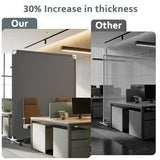 Room Divider for Privacy Protection - Single Panel Privacy Screen for Room Separation, 75.6" x 60" Portable Room Partition for Bedroom Office Dorm, Freestanding Divider Easy to Install ，Grey VANSYNOX