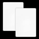 2-Pack White Blank Sign, 14"x 10" Plastic Enjoyist