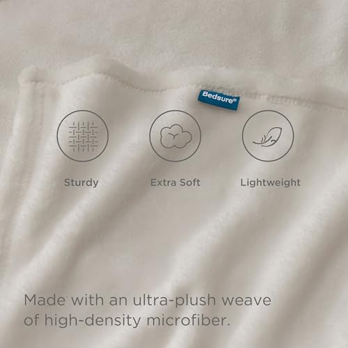 Bedsure GentleSoft Twin XL Fleece Blanket Dorm Bedding - Lightweight Soft Cozy Blankets for Bed, Sofa, Couch, Travel, Camping, Linen, 66"x90" Bedsure