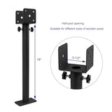 Wpbhk 3Pcs Roof Riser Brackets Kit, Roof Mount Brackets, Pergola Roof Beam Brackets, 3-1/2" Saddle Black Riser Wpbhk