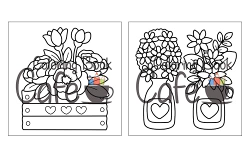 Cozy Spring: Cute Coloring Book for Adults & Teens with Easy and Bold Spring Inspired Designs (Bold and Easy Coloring Books) WoodArtSupply