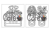 Cozy Spring: Cute Coloring Book for Adults & Teens with Easy and Bold Spring Inspired Designs (Bold and Easy Coloring Books) WoodArtSupply