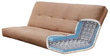 Kodiak Full Size Futon Mattress Only Innerspring in Suede Microfiber Fabric (Black) Kodiak Furniture
