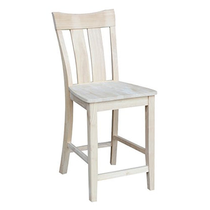 International Concepts Ava Stool Barstool, 24 inch - WoodArtSupply