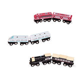 Battat – Classic Trains – 6Pc Wooden Railroad Set – Magnetic Toy Trains – Train Engines & Cars – 3 Years + – Wooden Passenger Trains Battat