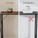 NEFROM 31.5‘’ Console Table, Skinny Entryway Table with Fast-Charging Station, Narrow Long Sofa Table, Behind Slim Couch Table for Entrance, Hallway, Living Room Decor ST-BR80-1 NEFROM