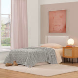 UGG Adalee Faux Fur Twin Blanket, Fluffy Blanket for Bed, Cozy Oversized Throw for Couch, Washable Twin XL Bedding, Luxury Home Decor, 66" x 90", Seal Grey UGG