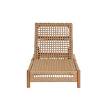 Christopher Knight Home Mercer Acacia Wood Chaise Lounge Chair Outdoor, Poolside Sun Lounger Recliner with Wicker Seat, Patio Outdoor Chaise Lounge, Adjustable Backrest Lounge Sofa, Teak+Light Brown
