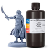 ELEGOO ABS-Like 3.0+ 3D Printer Resin Grey 1000g, High Heat-Resistance 3D Printing Resin, Lower Viscosity and Shrinkage, 405nm LCD UV-Curing for MSLA/LCD/DLP 3D Printer ELEGOO