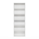 Furinno Jaya Simply Home Free Standing 6-Tier Open Storage Bookcase, White Furinno