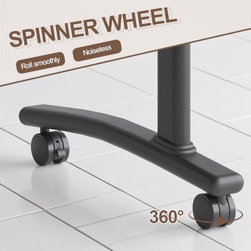 Folding Conference Room Table, Modern Conference Tables with Wheels, Large Rectangular Mobile Training Tables for Office Classroom, Foldable Modular Boardroom Seminar Table Walnut (4pack L63in) JNMDLAKO
