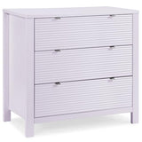 Delta Children Cassie 3 Drawer Dresser with Changing Top and Interlocking Drawers, Lilac Delta Children