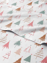 Queen Christmas Tree Sheet Set - Holiday Xmas Pattern Bedding Set - Deep Pockets - Snug Fit - 4 Piece - Wrinkle Free & Easy Care - Comfy Festive Winter - Holiday Sheets for Women, Men, Kids & Teens CGK Unlimited