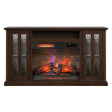 duraflame® Electric Fireplace TV Stand, Farmhouse Media Mantel with Storage, Stromburg Oak Duraflame