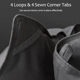 Feather Down Fiber Comforter Twin Size,Premium Ultra-Soft Breathable Comforter High Fill Power Grey Duvet Insert,All Season Hotel Luxury Bedding Comforters 8 Corner & Center Loops,Baffle Box Design HYVIF