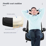 WITTLONG 400lbs Ergonomic Drafting Tall Office Chair for Adjustable Standing Desk with Flip-Up Arms, Headrest (with Footring, Black) WITTLONG