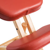 Master Massage Ergonomic Wooden Foldable Kneeling Chair for Office –Wood Folding Posture Chair - Cinnamon Master Massage Equipment
