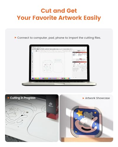 AlgoLaser DIY KIT Mini Laser Engraver, 5W Output Power Laser Cutting Engraving Machine for Beginners, Laser Engraver Machine for Metal Aluminum Glass Leather etc AlgoLaser