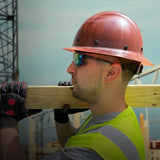 Dynamic WolfJaw Fiberglass Full Brim Hard Hat with Wheel Ratchet Dynamic WolfJaw