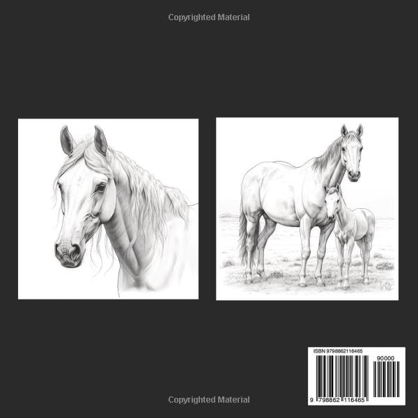 Horses: Horse Coloring Book for Adults WoodArtSupply