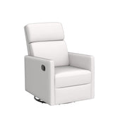 Merax Modern Upholstered Recliner Chair with Thick Seat Cushion and Backrest Swiel Accent Armchair for Living Room, Bedroom, Home Office Beige Merax