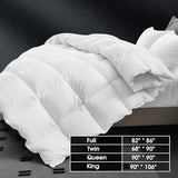 CYMULA Twin Size Feather Down Comforter - All Season White Duvet Insert, Lightweight Box Stitched, Fluffy Breathable, Ultra Soft Quiet Hotel Style with 8 Tabs(68" x 90") CYMULA