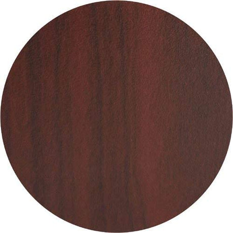Lorell Oval Conference Table, Top and Base, 72" x 36" x 29-1/2", Mahogany Lorell