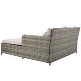 Safavieh PAT7500B Outdoor Collection Cadeo Grey Cushion Daybed SAFAVIEH