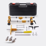 Door Lock Hole Opener Kit Lock Mortiser for Wooden Doors Lock Installation/Change Mortising Machine Mortise Jig with 3 Drill Bits Generic