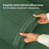 King Size 4 Piece Sheet Set - Comfy Breathable & Cooling Bed Sheets Set - Hotel Luxury Bedding for Women, Men, Kids & Teens - Deep Pockets, Easy-Fit, Soft and Wrinkle Free - Oeko-Tex - Emerald Green CGK Unlimited