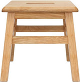 eHemco Solid Hardwood Step Stool for Adults and Kids, 12.25 Inches, Natural, Fully Assembled eHemco