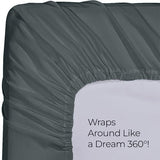 Utopia Bedding Queen Fitted Sheet - Bottom Sheet - Deep Pocket - Soft Microfiber - Shrinkage and Fade Resistant - Easy Care -1 Fitted Sheet Only (Grey) Utopia Bedding
