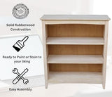 International Concepts Shaker Bookcase, 36-Inch, Unfinished IC International Concepts