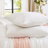 WRENSONGE Queen Comforter Set - 3 Pieces Prewashed White Comforter Soft Lightweight Bedding for All Seasons, Fluffy Down Alternative Comforter Queen Size with 2 Pillow Shams WRENSONGE