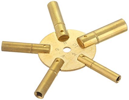 Brass Blessing Clock Winding Key - 5024 Brass Blessing