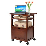 Winsome Piper Home Office, Walnut, 24.02"W x 29.65"H x 17.32"D Winsome
