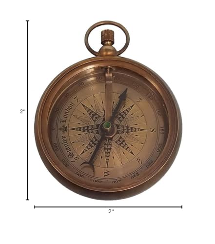 Engraved Compass for Son, Grandson | Personalized Baptism Gifts for Boys | Graduation Gift for Him (FBA - Behind You) Stanley London