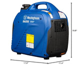 Westinghouse Outdoor Power Equipment 2800 Peak Watt Super Quiet & Lightweight Portable Inverter Generator, Gas Powered, Parallel Capable, Long Run Time Westinghouse