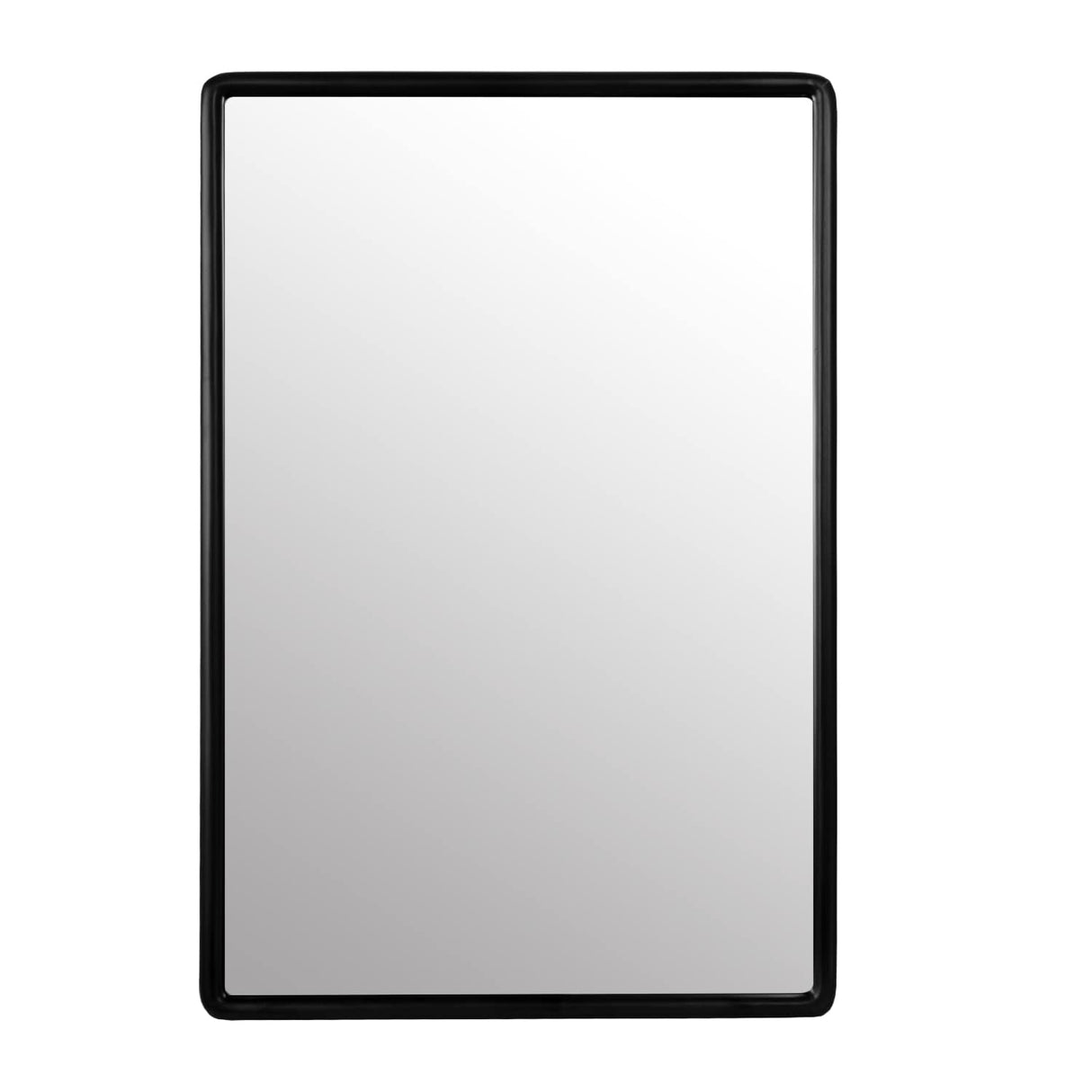 H & A Medicine Cabinet Bathroom Mirror, 24''x16'' Farmhouse Wood Frame Bathroom Medicine Cabinet with Mirror, Vanity Mirrors Recess or Surface Mounted Installation (Black) H & A