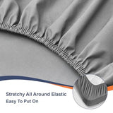 Fitted Sheet Twin Size - 16 inch Deep Pocket Bed Sheet - Soft Prewashed Brushed Microfiber - Breathable, Fade Resistant, Easy Care, 1 Twin Fitted Sheet Only (Dark Grey,39"x75") Ranunculus