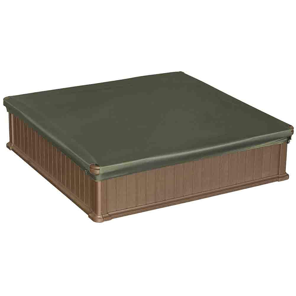 Modern Home 4ft x 4ft Weather Resistant Outdoor Sandbox Kit w/Cover Vandue