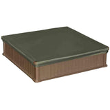 Modern Home 4ft x 4ft Weather Resistant Outdoor Sandbox Kit w/Cover Vandue