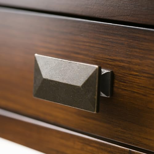 SIMPLIHOME Artisan SOLID WOOD 46 Inch Wide Transitional Console Sofa Table in Russet Brown, For the Living Room, Entryway and Bedroom SIMPLIHOME