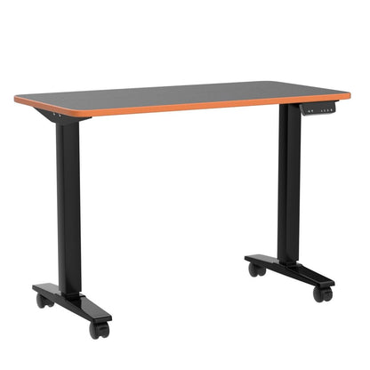 Monomi Height Adjustable Electric Standing Desk, 48 x 24 Inches Sit Stand up Desk, Memory Computer Home Office Desk (Black Frame+ Black Top) - WoodArtSupply