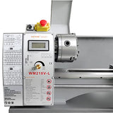 VEVOR Metal Lathe, 8.3'' x 29.5' Benchtop Metal Lathe 0-2500 RPM Continuously Variable Speed 750W Brushless Motor Metal Gears with LCD Display Metal Lathe Machine VEVOR