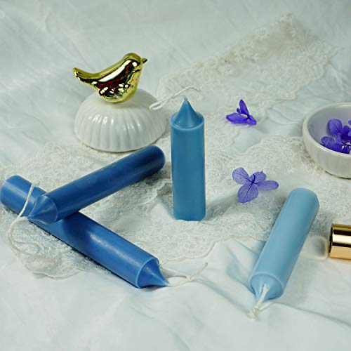 Taper Candle Mold Set-2PC Pillar Candle Molds -Perfect for Making Emergency Candles, Chime Candles, Table Candles-30 Ft. of Wick, A Mold Sealer and 2 Candle Wick Clips Included as a Gift.