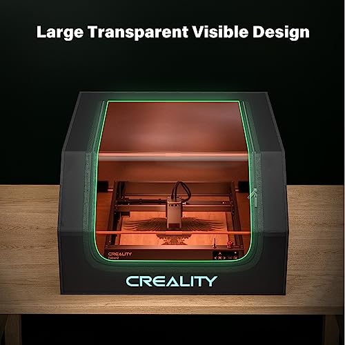 Creality Laser Engraver Enclosure, Isolate Smoke Laser Cutting Machine Protective Cover, Against Odor and Noise Enclosure with Vent for Creality, xTool and Other Laser Engraver, 27.5x28.3x15.7 inch Creality