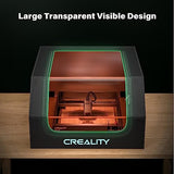 Creality Laser Engraver Enclosure, Isolate Smoke Laser Cutting Machine Protective Cover, Against Odor and Noise Enclosure with Vent for Creality, xTool and Other Laser Engraver, 27.5x28.3x15.7 inch Creality